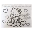 Hello Kitty Sweetheart A/4 Spiral-Skizzenbuch mit 40 Blatt und Aufklebern