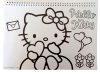 Hello Kitty Sweetheart A/4 Spiral-Skizzenbuch mit 40 Blatt und Aufklebern