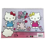   Hello Kitty World A/4 Spiral-Skizzenheft mit 40 Seiten und Aufklebern