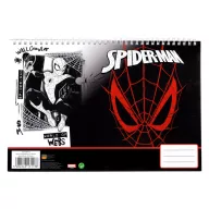 Spiderman World of Webs A/4 Spiral-Skizzenbuch, 30 Blatt