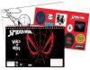 Spiderman World of Webs A/4 Spiral-Skizzenbuch mit 40 Blättern und Aufklebern