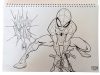 Spiderman World of Webs A/4 Spiral-Skizzenbuch mit 40 Blättern und Aufklebern