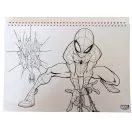 Spiderman World of Webs A/4 Spiral-Skizzenbuch mit 40 Blättern und Aufklebern