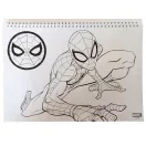 Spiderman World of Webs A/4 Spiral-Skizzenbuch mit 40 Blättern und Aufklebern