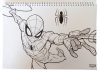 Spiderman World of Webs A/4 Spiral-Skizzenbuch mit 40 Blättern und Aufklebern