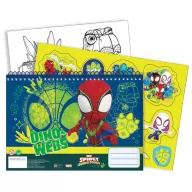   Spiderman Spidey Dino-Webs A/4 Spiral-Skizzenbuch mit 40 Blättern und Aufklebern