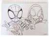 Spiderman Spidey Dino-Webs A/4 Spiral-Skizzenbuch mit 40 Blättern und Aufklebern
