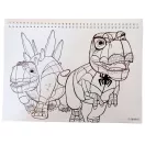 Spiderman Spidey Dino-Webs A/4 Spiral-Skizzenbuch mit 40 Blättern und Aufklebern