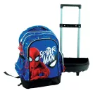 Spiderman Evergreen hochwertiger rollender Schulrucksack, 42 cm