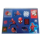 Spiderman Miles Morales A/4 Spiral-Notizbuch mit 40 Blättern und Aufklebern