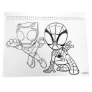 Spiderman Spidey Web A/4 Spiral-Skizzenheft mit 40 Blatt und Aufklebern