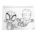 Spiderman Spidey Web A/4 Spiral-Skizzenheft mit 40 Blatt und Aufklebern