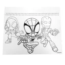 Spiderman Spidey Web A/4 Spiral-Skizzenheft mit 40 Blatt und Aufklebern