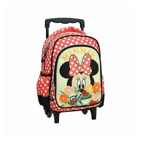 Disney Minnie Floral rollender Kindergartenrucksack, Tasche 30 cm