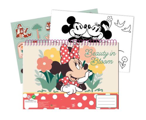 Disney Minnie Nomadic Spirit A/4 Spiral-Skizzenbuch mit 40 Blatt und Aufklebern