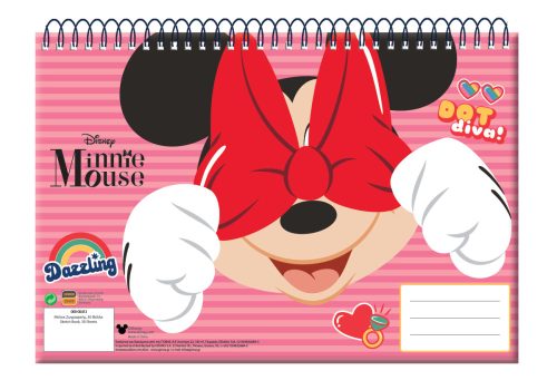 Disney Minnie Wink A/4 Spiral-Skizzenbuch, 30 Blätter