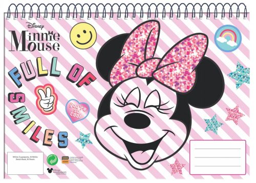 Disney Minnie A/4 Spiral-Skizzenbuch 30 Seiten