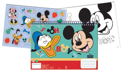 Disney Mickey  Oh Boy A/4 Spiral Skizzenbuch 40 Blätter mit Aufkleber