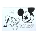 Disney Mickey  Oh Boy A/4 Spiral Skizzenbuch 40 Blätter mit Aufkleber