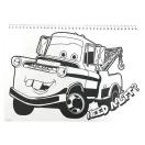 Disney Cars Roaring A4 Spiral Skizzenbuch, 40 Seiten mit Sticker