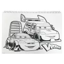 Disney Cars Roaring A4 Spiral Skizzenbuch, 40 Seiten mit Sticker