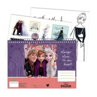   Disney Eiskönigin Heart A/4 Spiral-Skizzenbuch mit 40 Seiten und Aufklebern