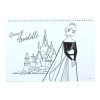 Disney Eiskönigin Heart A/4 Spiral-Skizzenbuch mit 40 Seiten und Aufklebern