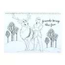 Disney Eiskönigin Heart A/4 Spiral-Skizzenbuch mit 40 Seiten und Aufklebern