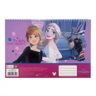   Disney Eiskönigin One Heart A/4 Spiral-Skizzenbuch, 30 Blatt