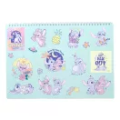 Disney Lilo und Stitch Blast A/4 Spiralblock mit Aufklebern, 40 Seiten