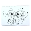 Disney Lilo und Stitch Blast A/4 Spiralblock mit Aufklebern, 40 Seiten