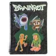 Brainrot Green B/5 liniertes Spiralheft, 70 Seiten