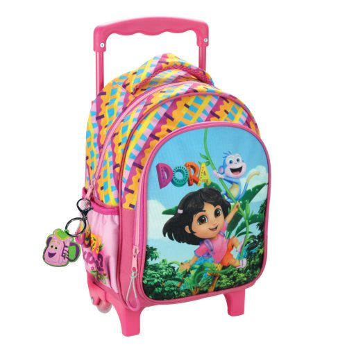 Dóra, a felfedező Jungle rollender Kindergartenrucksack, Tasche 30 cm