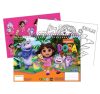 Dora the Explorer Jungle A/4 Spiral Skizzenblock 40 Blätter mit Aufkleber