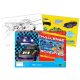 Hot Wheels Challenge A/4 Spiral Skizzenbuch mit 40 Blättern und Aufklebern