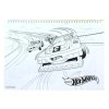 Hot Wheels Challenge A/4 Spiral Skizzenbuch mit 40 Blättern und Aufklebern