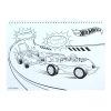 Hot Wheels Challenge A/4 Spiral Skizzenbuch mit 40 Blättern und Aufklebern