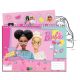 Barbie Happy Thoughts A/4 Spiral-Skizzenbuch mit 40 Seiten und Aufklebern