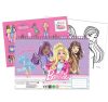 Barbie Paints A/4 Spiral-Skizzenbuch mit 40 Seiten und Aufklebern
