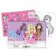 Barbie Paints A/4 Spiral-Skizzenbuch mit 40 Seiten und Aufklebern