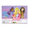 Barbie Paints A/4 Spiral-Skizzenbuch mit 40 Seiten und Aufklebern