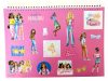 Barbie Paints A/4 Spiral-Skizzenbuch mit 40 Seiten und Aufklebern