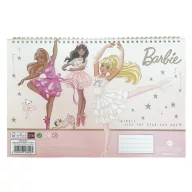   Barbie Ballerina A/4 Spiral-Skizzenheft mit 40 Blatt und Aufklebern