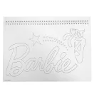 Barbie Ballerina A/4 Spiral-Skizzenheft mit 40 Blatt und Aufklebern