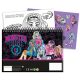 Monster High Crew A/4 Spiral-Skizzenbuch mit 40 Seiten und Aufklebern