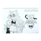 Monster High Crew A/4 Spiral-Skizzenbuch mit 40 Seiten und Aufklebern