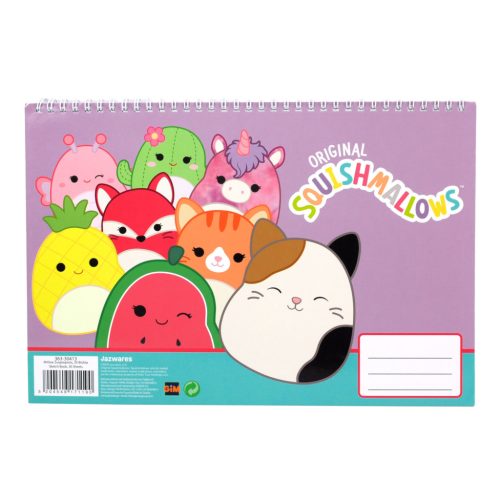 Squishmallows Feelin' A/4 Spiral-Skizzenbuch, 30 Blatt