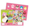 Squishmallows Feelin' A/4 Spiral-Skizzenbuch mit 40 Blätter und Aufkleber