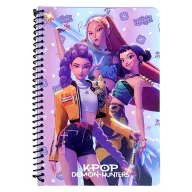   K-pop Demon Hunters Warrior Trio B/5 linierter Spiralblock mit 70 Blättern