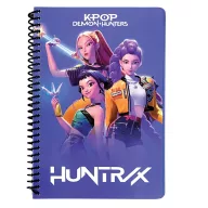   K-pop Demon Hunters Warriors B/5 liniertes Spiralheft, 105 Seiten